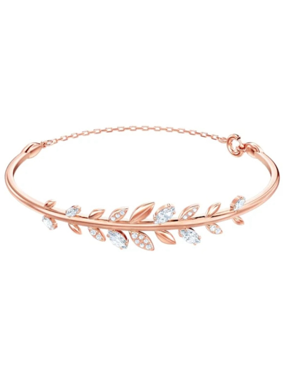 Swarovski Jewelry - New Rose Gold and Crystal Bangle, "Mayfly" design authentic crystal with box